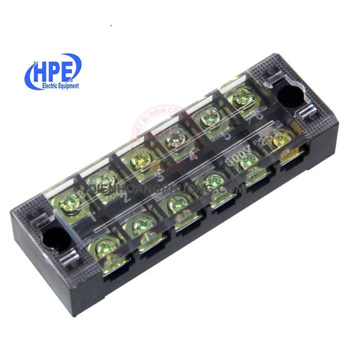 Cầu nối dây điện 6 pha 25A - DOMINO đấu dây diện
