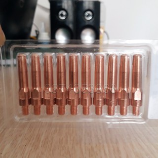 Bép hàn mig M6x45x0.8-1.6mm (bép béo) - vỉ 10 cái