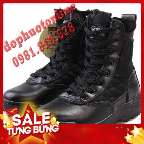 Giày Swat Cao Cổ - Phù Hợp đi trecking, phượt ( Đủ Size anh em chọn) - Hàng nhập khẩu