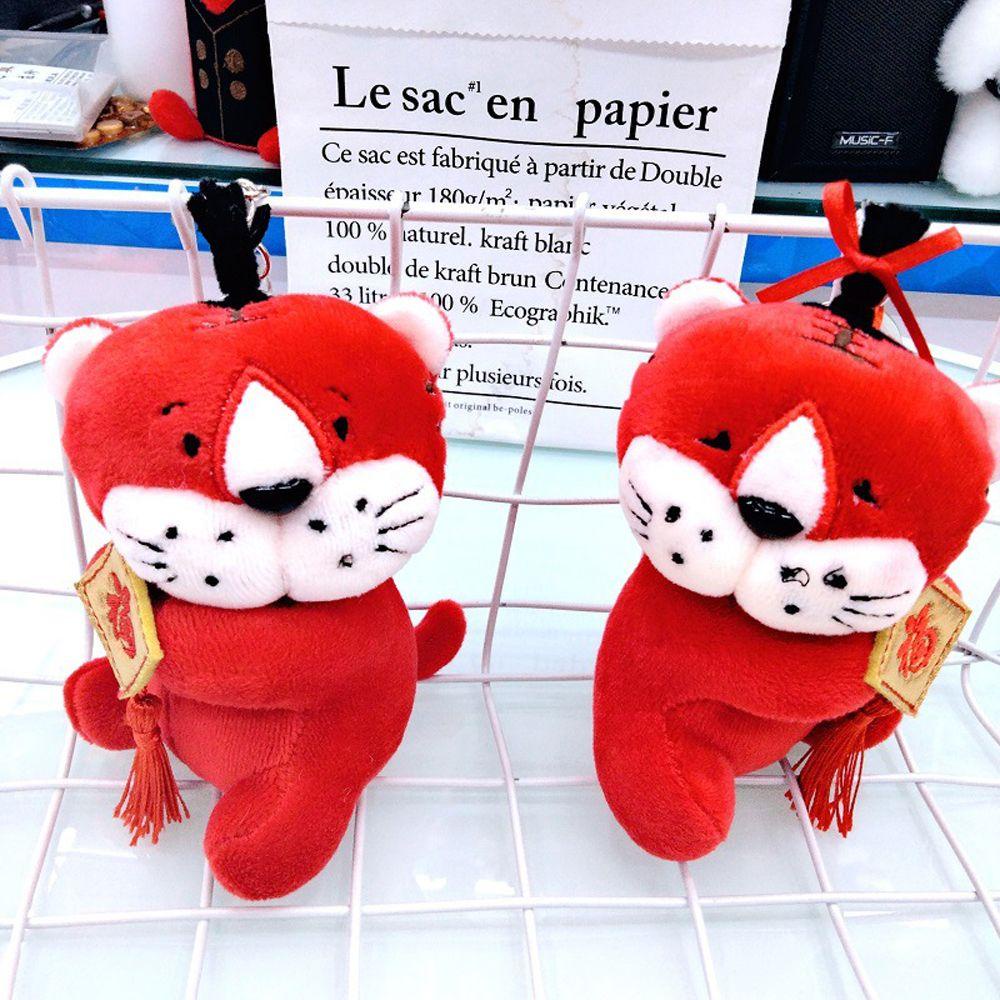 Móc Khóa Hình Chú Hổ Nhồi Bông Đáng Yêu