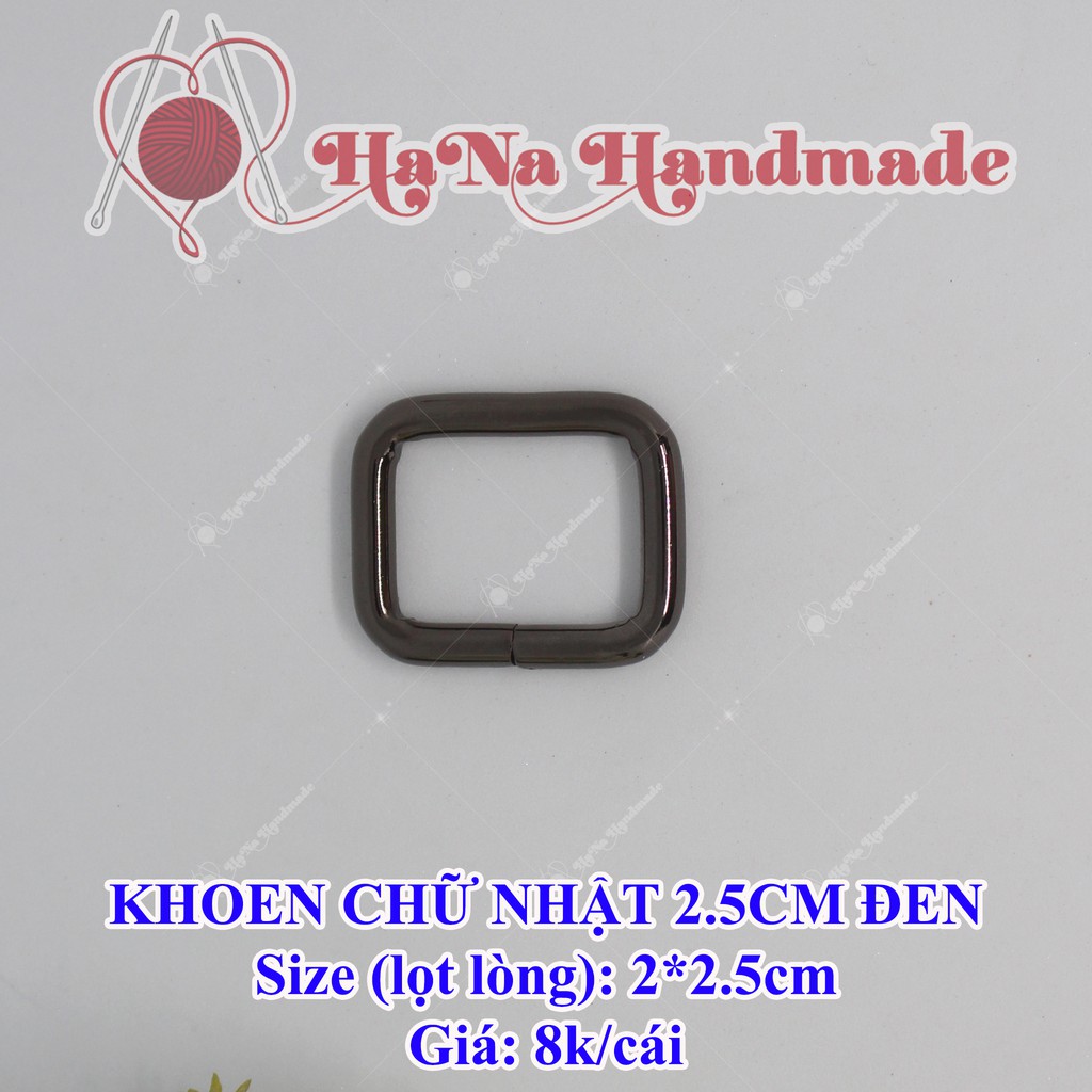 Khoen chữ nhật 2.5cm (8k/cái)