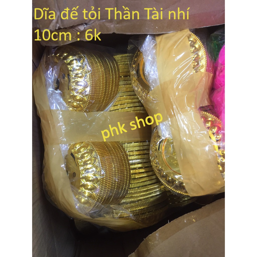 Đế tròn làm tỏi Thần tài size lớn 14.5 cm
