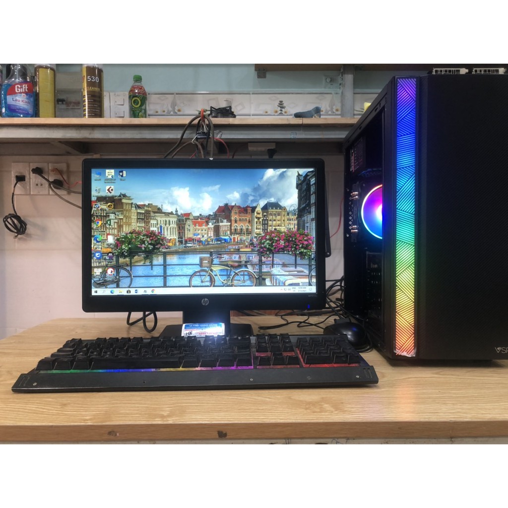 Bộ máy tính bàn chơi game  LOL, FIFA, pc chơi game giá rẻ i5 3470, ssd 120g, gt730