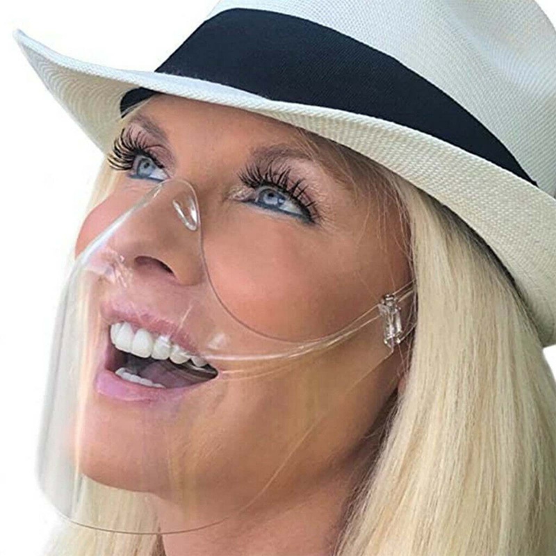 Khẩu trang chống văng dầu bằng nhựa trong suốt tiện dụng | BigBuy360 - bigbuy360.vn