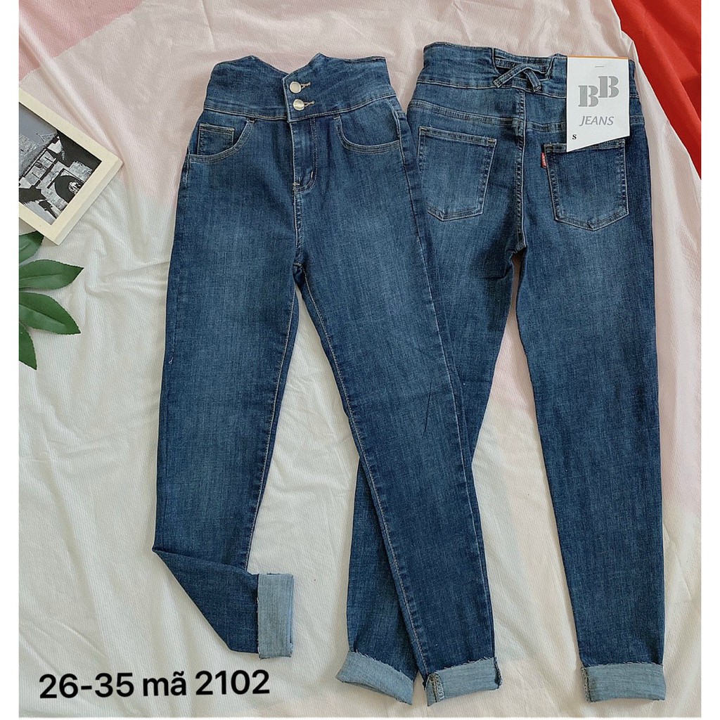 Quần Jeans Nữ VNXK Bigsize Body Co Giãn Size Nhỏ Đến 35 Ms 2102