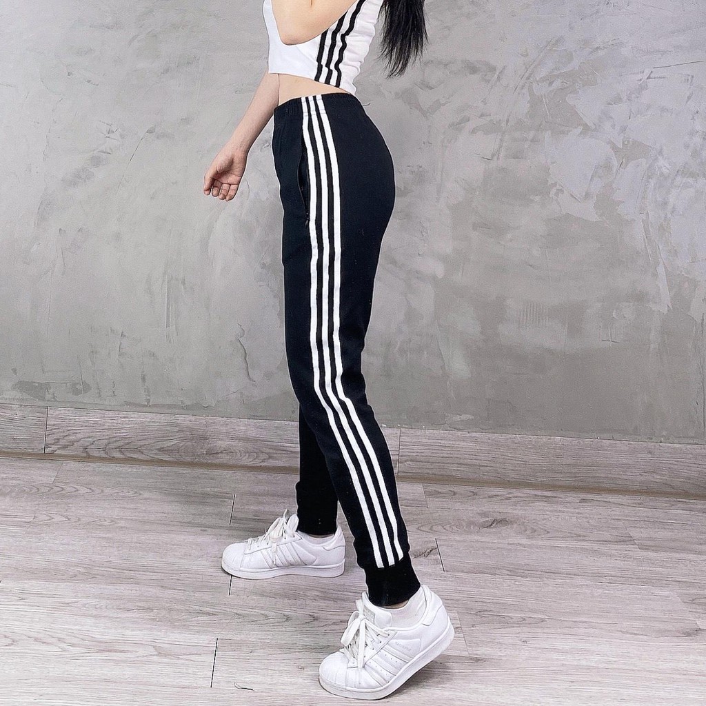 (HÀNG XUẤT XỊN) Quần Jogger nử 541 CUFF TRACK PANT WOMEN Made in Cambodia full tag code  SIZE S M L