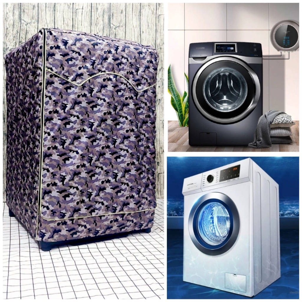 [Hàng Loại 1] Áo trùm máy giặt vỏ bọc loại cửa trước ngang từ 8 đến 10kg - vải bao chùm chống bụi