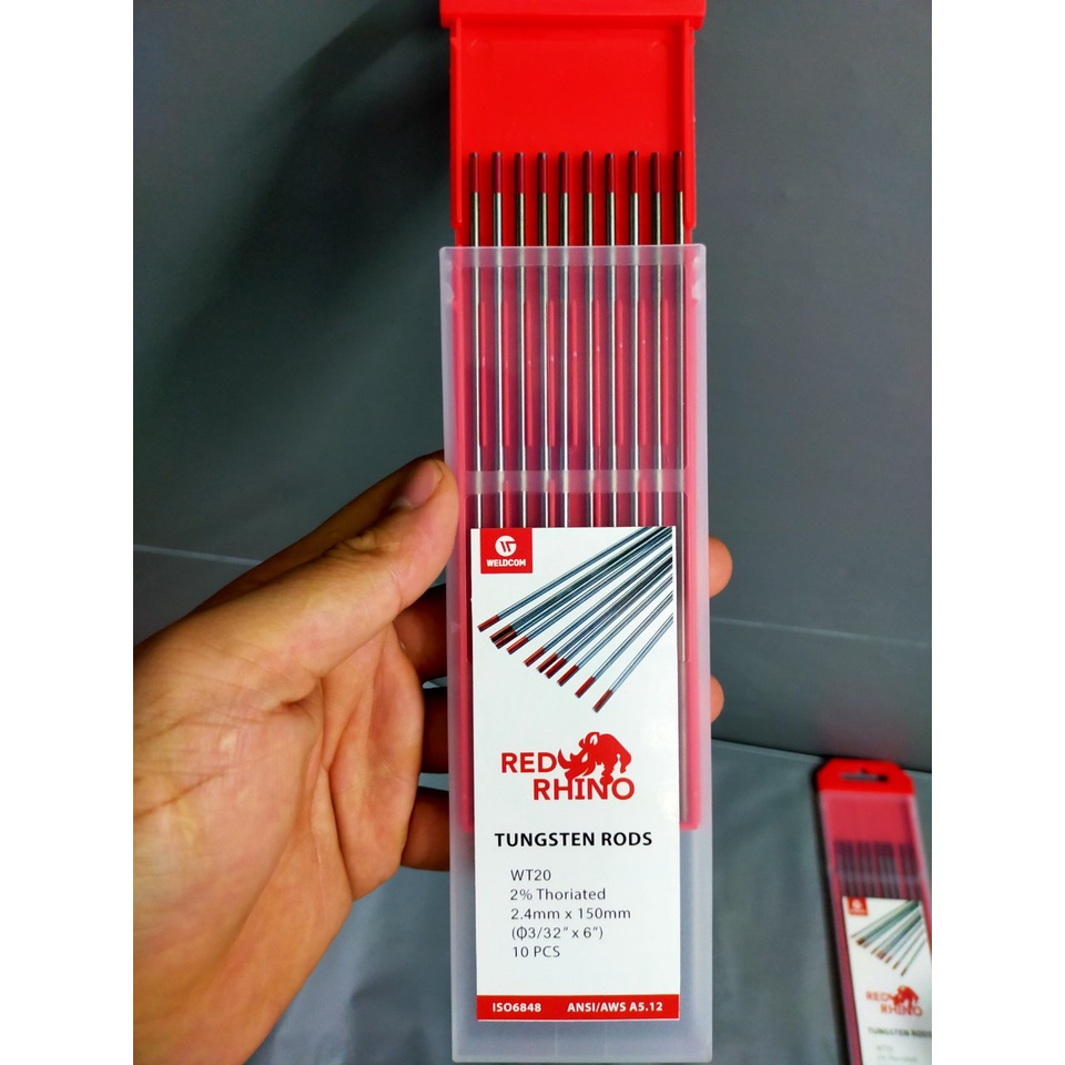 Kim Hàn Tig Sắt Tig Inox 1.6mm&2.4mmx150mm - Combo 2 Cái