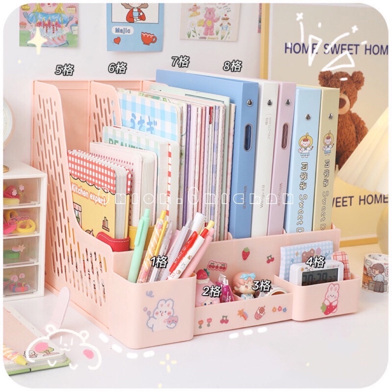 KỆ CHIA NGĂN ĐỂ SÁCH BÚT ĐA NĂNG