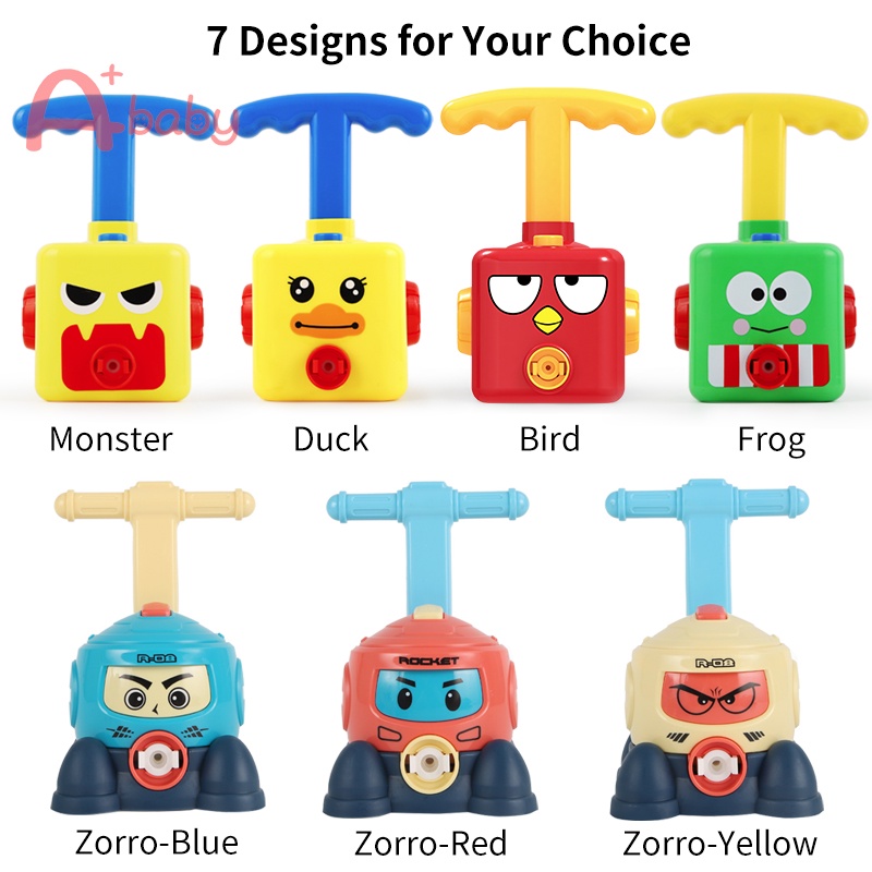 Bộ Đồ Chơi Xe Hơi + Bóng Bay X8 Cho Bé Balloon Launcher Car Toy Set Baby Toddler Play