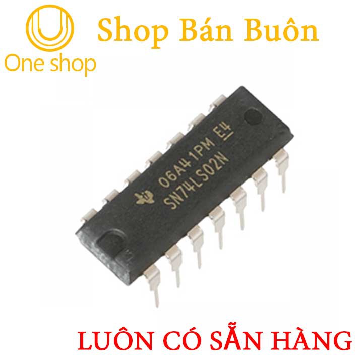 Linh Kiện 74LS02 Quad 2-input NOR Gate DIP14