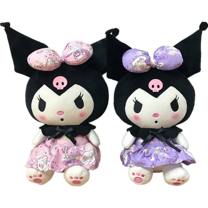 Búp Bê Nhồi Bông Kuromi 20cm Mềm Mại Làm Quà Tặng Cho Bé Gái