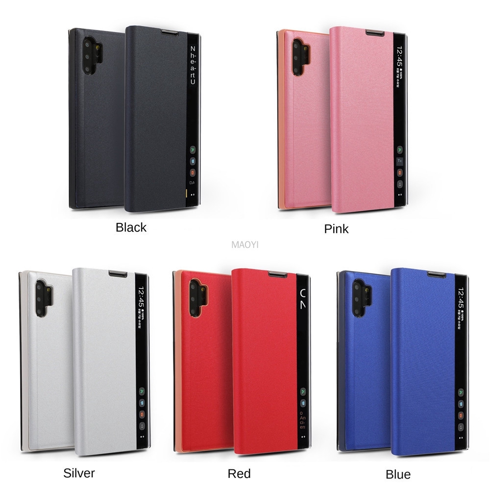 Bao da điện thoại nắp lật phong cách sang trọng cho Samsung S20 S7 S8 S9 S10 Plus Lite Note 8 9 10 Plus