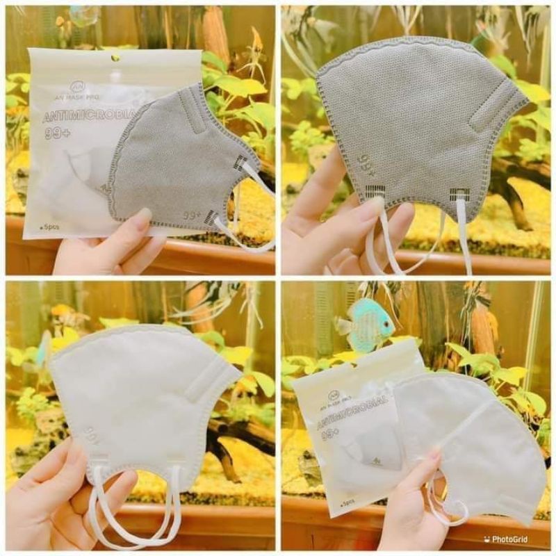 Khẩu trang 6D mask công nghệ Hàn dày 5 lớp N99 kháng khuẩn, hàng chính hãng