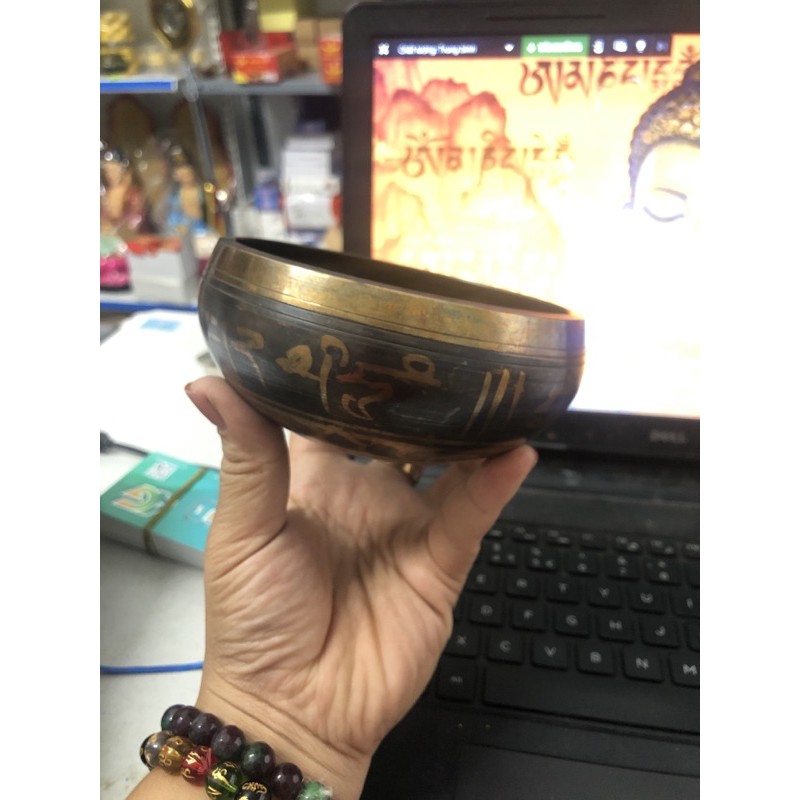 chuông quay tây tạng 10.5cm - chuông đồng