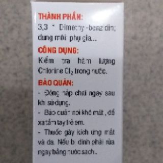 Test Clo clo thử nước