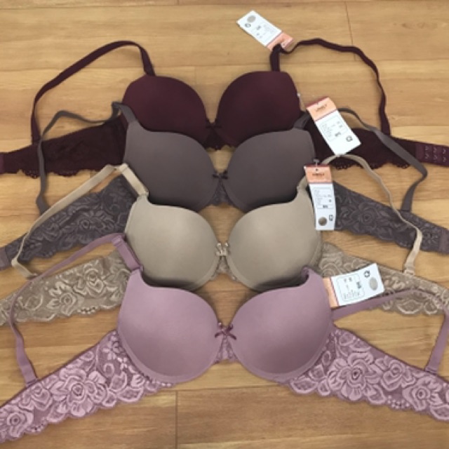 Áo ngực Lovely mút vừa cúp trơn dây ren (Cúp B)