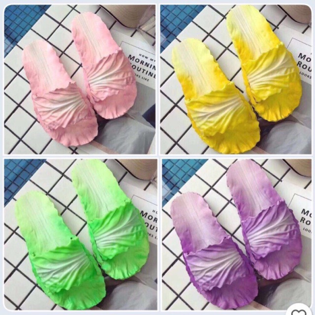 Dép rau cải bắp siêu hot - kèm ảnh thật