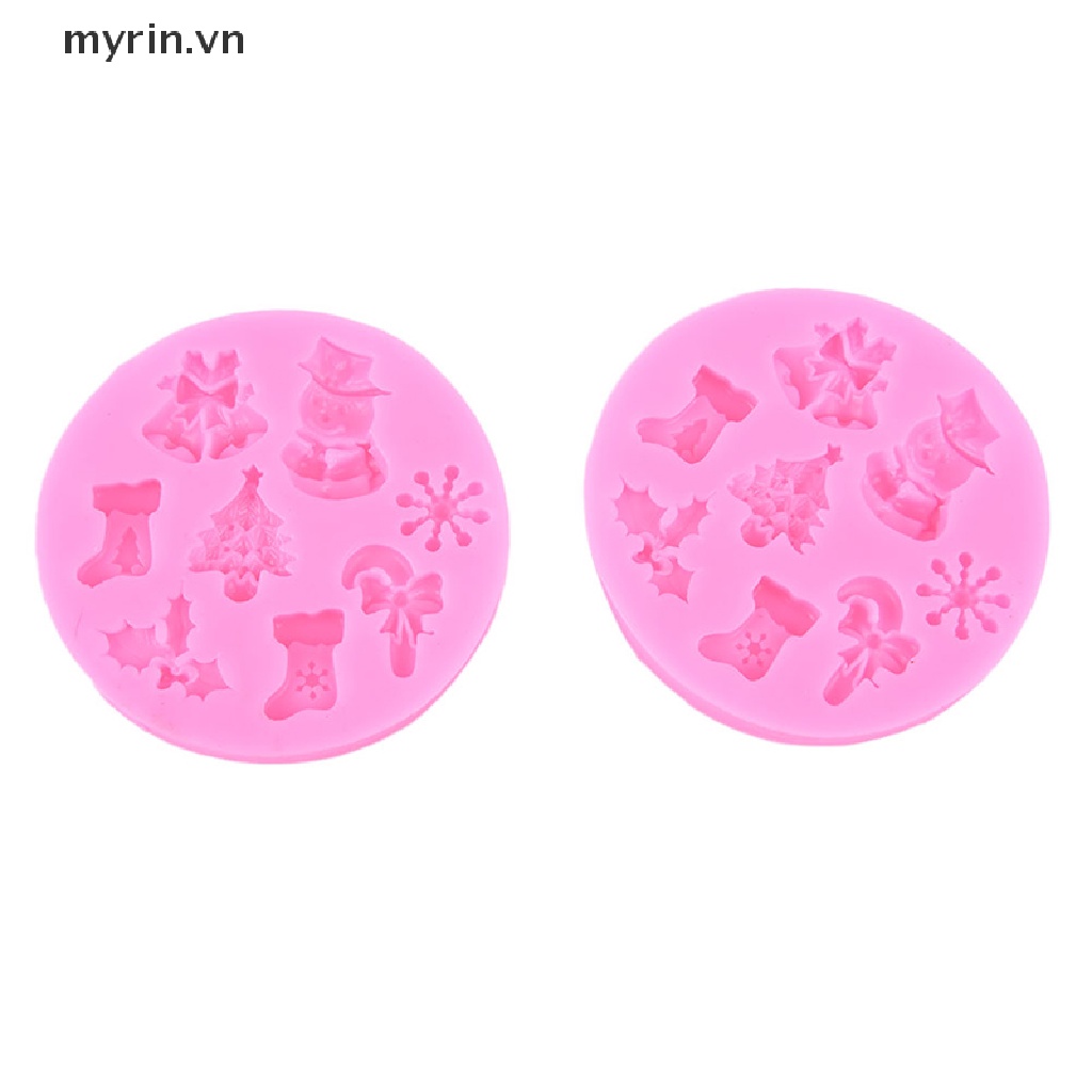 Khuôn Silicone Làm Bánh Hình Người Tuyết