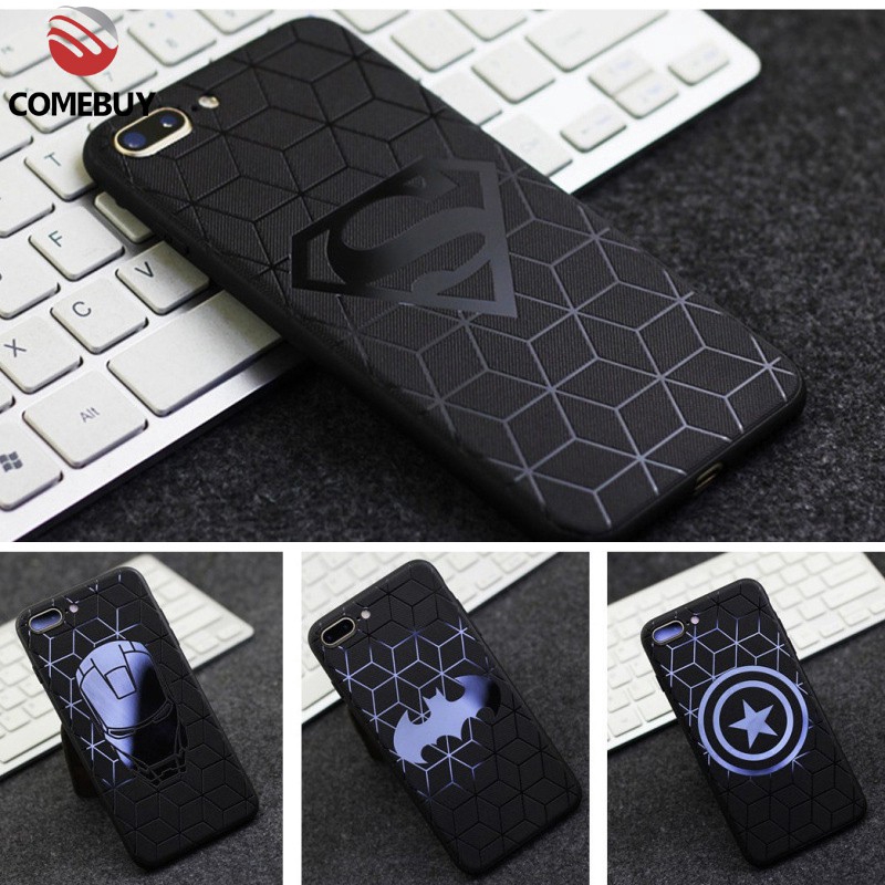 ComeBuy OPPO F11 F7 A3S A7 A5S AX5S F9 F11Pro F3 A77 F5 F1s A59 A37 Neo 9 Casing Avengers Marvel Hero Batman Spider Soft Case