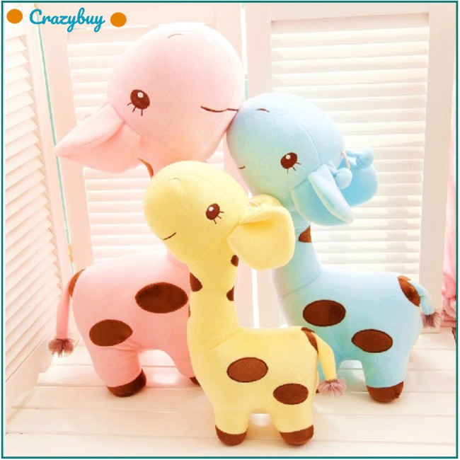 Thú nhồi bông hình hươu cao cổ dễ thương 18cm