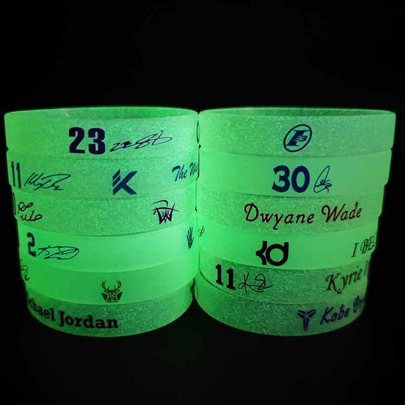 Vòng Tay Bóng Rổ Bằng Silicone Phát Quang Chất Lượng Cao Dành Cho Nam Giới