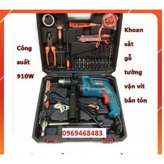 máy khoan bosch 13ly tặng bộ đồ nghề gia đình tiện dụng