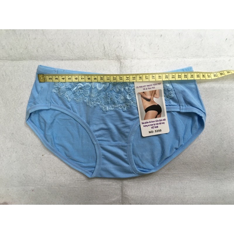10 Quần lót nữ cotton phối ren (5350) HT hiệu Thịnh Phát. CT
