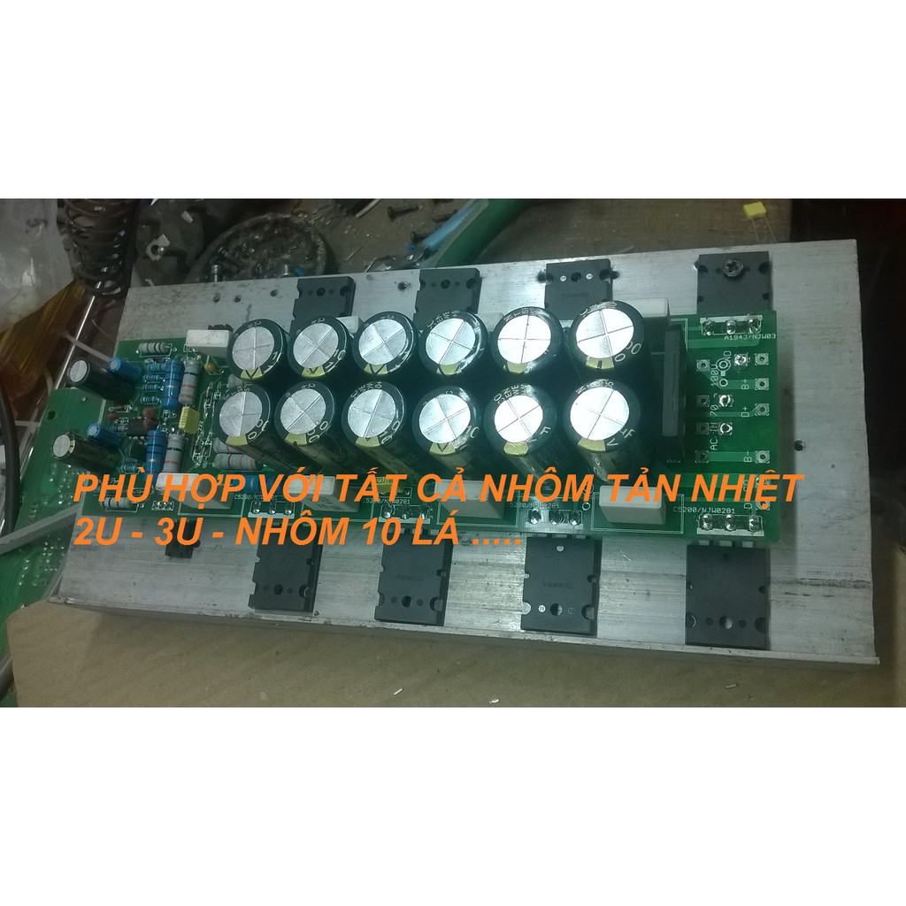 Mạch công suất 16 sò liền nguồn