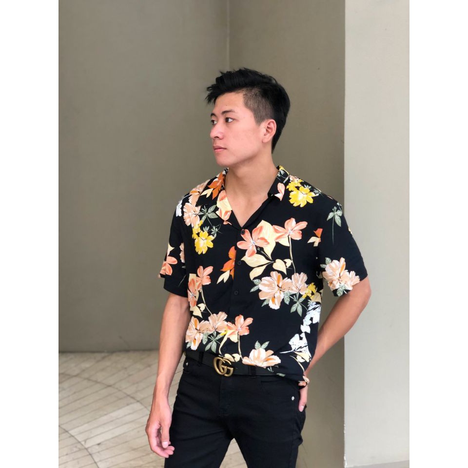 Áo Sơ Mi Nam Dài Tay TOUCHME Flower Yellow Shirt | BigBuy360 - bigbuy360.vn