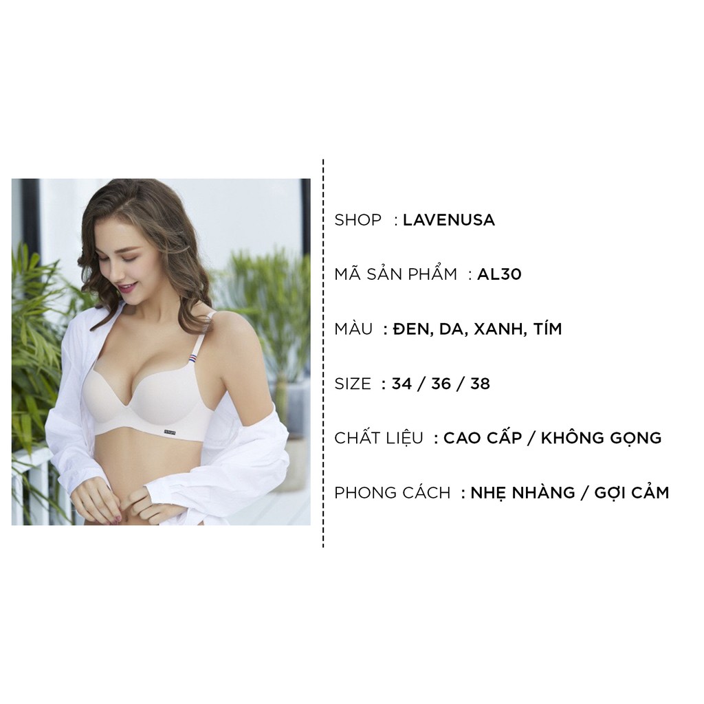Áo lót nữ đúc su không gọng đệm vừa thoải mái mềm mại Justyle LAVENUSA AL30