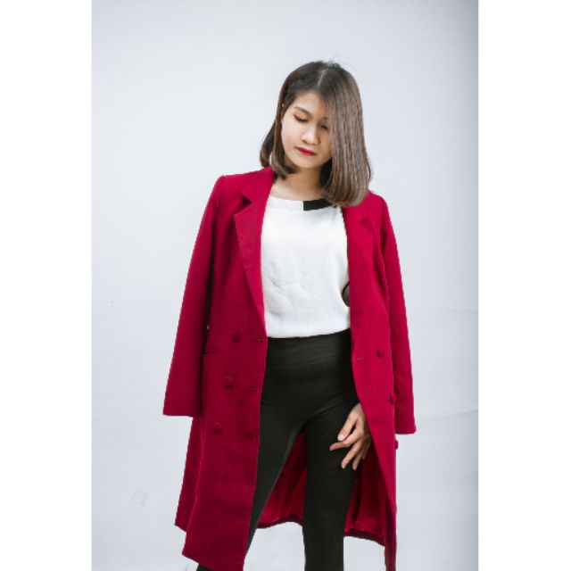 Áo mangto cổ 2 ve-đô -Charming Lys