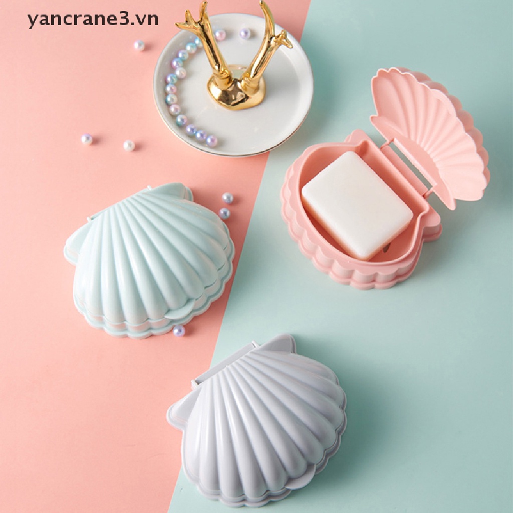 1 hộp đựng xà phòng hình vỏ sò thiết kế nhỏ gọn tiện dụng cho nhà tắm {yancrane3.vn}