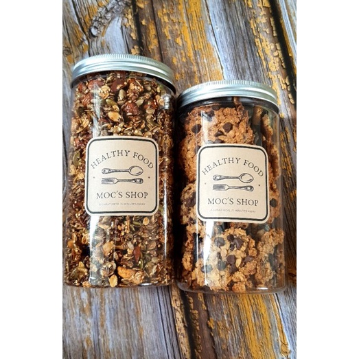 COMBO ƯU ĐÃI GIÁ RẺ. 1 HỘP GRANOLA VÀ 1 HỘP COOKIE CHOCOLATE CHIP.