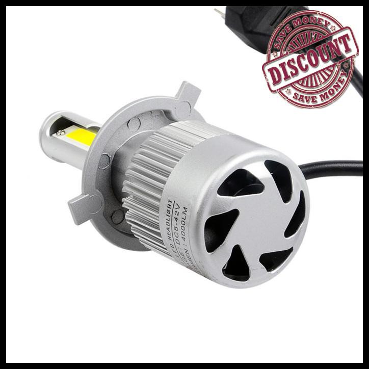 Đèn Pha Led Cob C6 H4 36w - 3800lm Hi / Lo Cho Xe Hơi