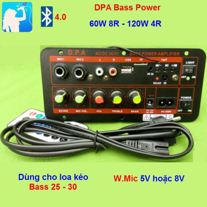 Mạch loa kéo DP4 công suất 100W - 150W