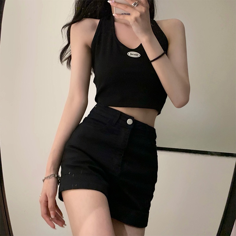Quần Short Nữ Lưng Cao Ống Rộng Thời Trang Hàn Quốc