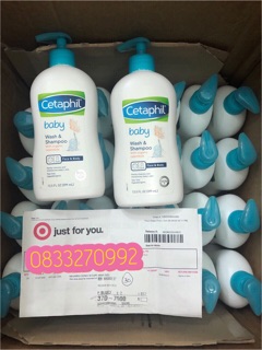 [Có Bill Order] Sữa tắm Cetaphil cho bé từ sơ sinh