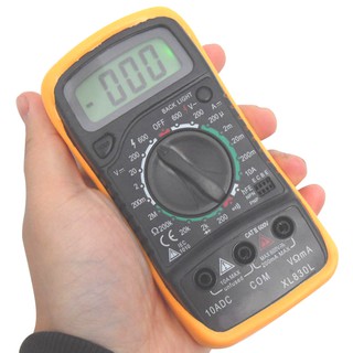 XL830L LCD Digital Multimeter, AC DC Voltmeter Ohmmeter Multi Tester