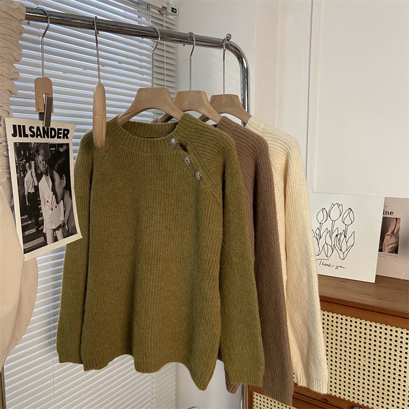 Áo Len Mềm Dáng Rộng Thời Trang Hàn Quốc