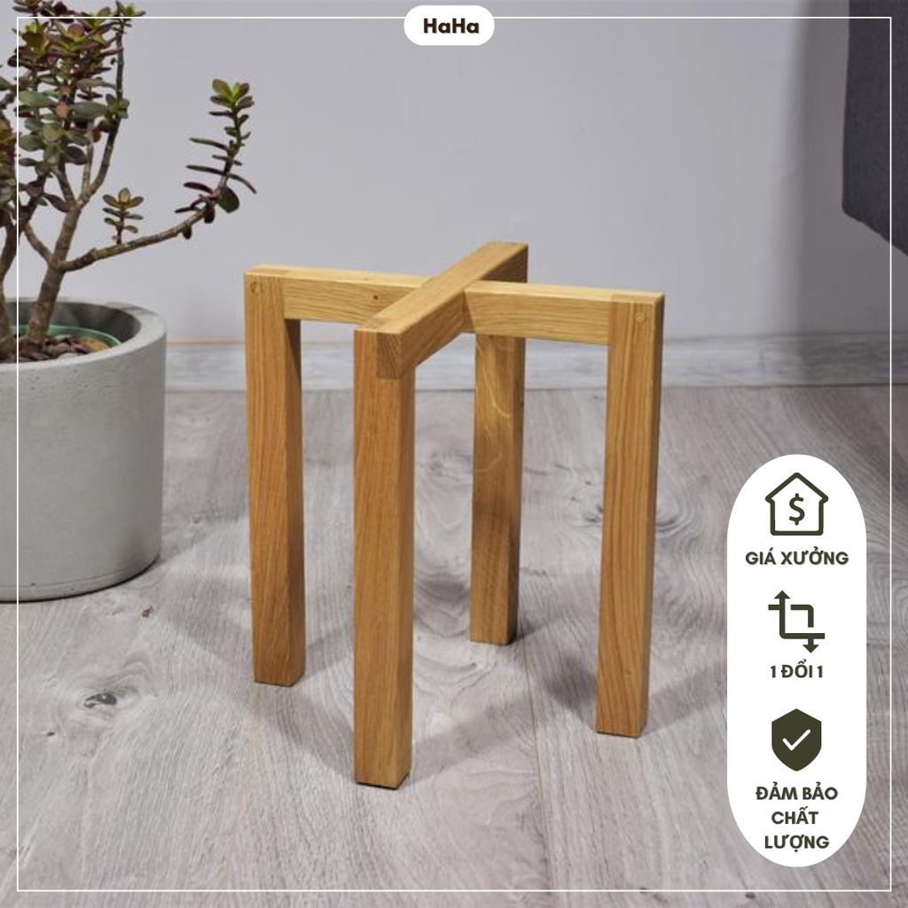 Đôn Gỗ Đặt Chậu Cây - Chân Gỗ để chậu hoa CCG06