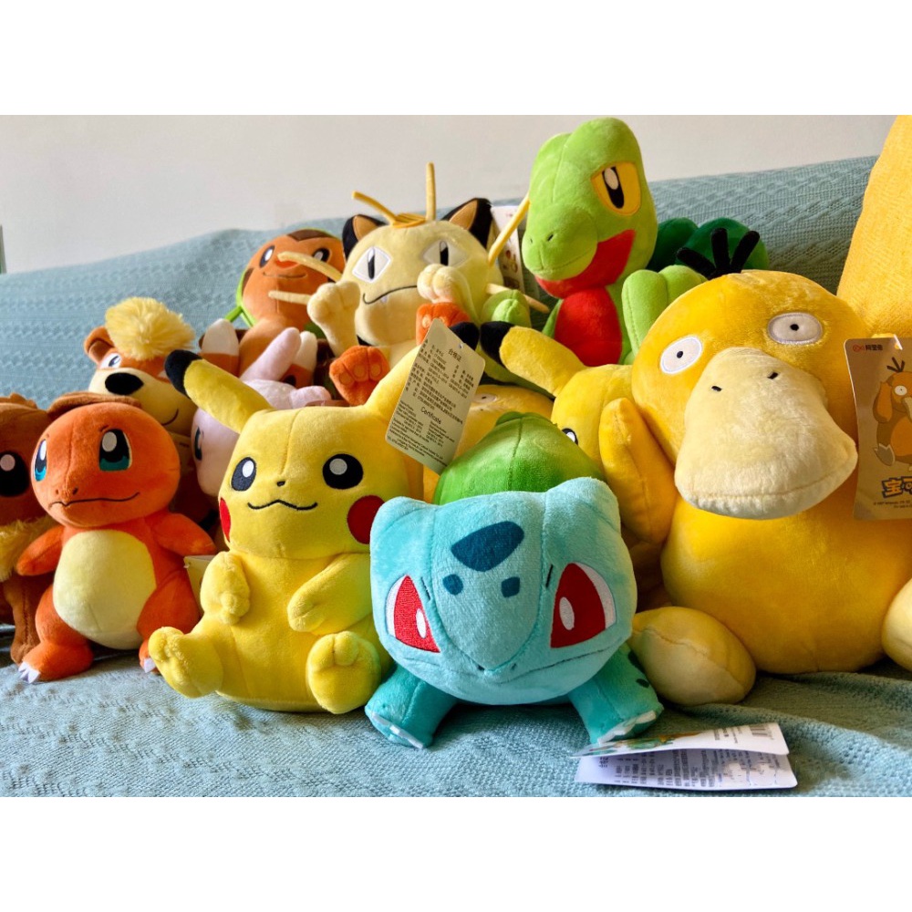 TAKARA TOMY Đồ chơi nhồi bông Hình Pokemon Đáng Yêu Pokemon Plush Charmander Squirtle Pikachu Plush Anime Stuffed Animal Toy Pokemon Plush Doll for Kid Birthday Christmas Gift