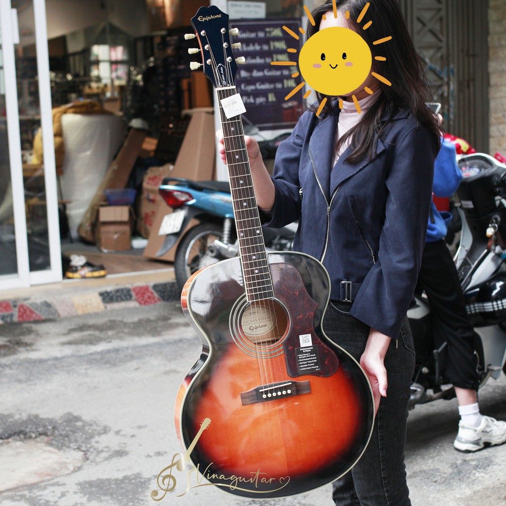 Đàn Guitar Acoustic Epiphone AJ200 - Tặng Full 12 Phụ Kiện