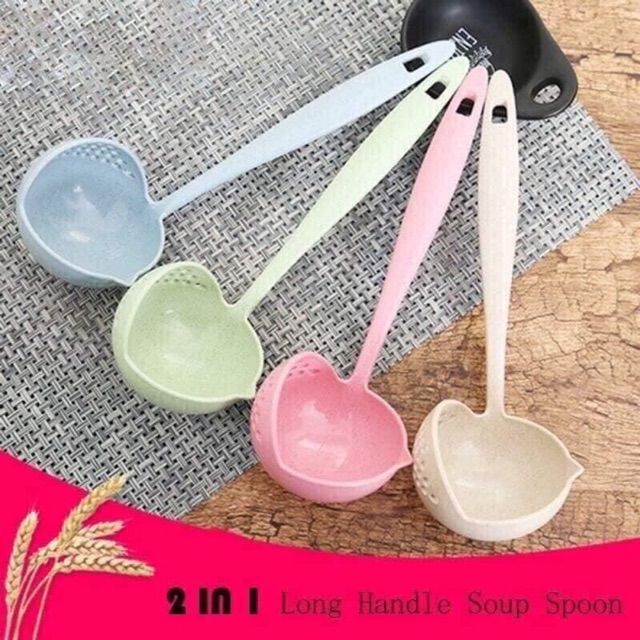 Thìa muỗng lúa mạch thông minh 2in1
