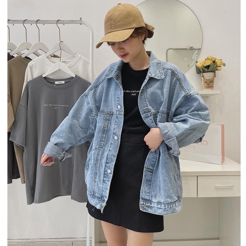 [Sale 20%] Áo khoác bò unisex Shynstores form rộng vải đẹp freeship | BigBuy360 - bigbuy360.vn