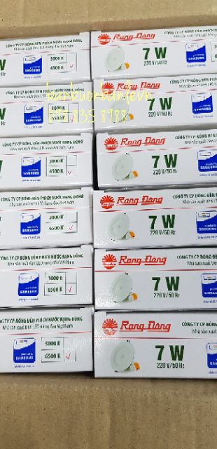 Đèn LED âm trần cảm biến Rạng Đông 90/ 7W