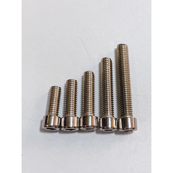Ốc bulong 8li 8li20 8li25 8li30 8li40 8li50 inox đầu lục giác chìm không gỉ sáng bóng thông dụng mọi loại xe