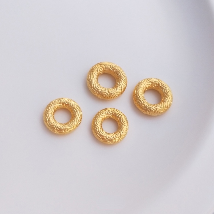 Nhẫn Nối Vòng Tay Bện Thủ Công Màu Cát Vàng Họa Tiết Hạt Giấy Màu Sắc diy