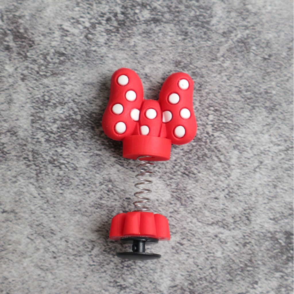 Sticker dép crocs lò xo, Jibbitz charm 3D gắn dép cross hàng loại 1 nhựa PVC dày cao cấp CROSS TREND