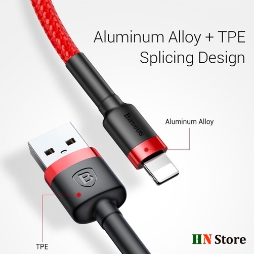 Cáp Dù Baseus 1m 2m Lightning Chính Hãng Siêu Bền